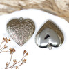 Silver Plated 28mm Heart Locket for Photo Pendant