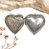 Silver Plated 28mm Heart Locket for Photo Pendant