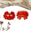 Lampwork Glass 15x21mm Crab Bead