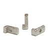 Silver Plated 13x5mm Textured Alphabet Bead - J