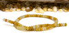 Jade Polished 4x6mm Smooth Rondelle - Dyed Honey Mix