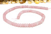 Jade Polished 4x6mm Smooth Rondelle - Dyed Soft Pink