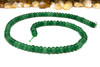 Jade Polished 4x6mm Smooth Rondelle - Dyed Green