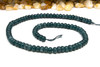Jade Polished 4x6mm Smooth Rondelle - Dyed Dark Eucalyptus