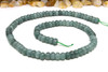 Jade Polished 4x6mm Smooth Rondelle - Dyed Sage Grey