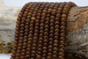 Jade Polished 5x8mm Smooth Rondelle - Dyed Coffee