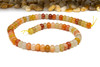 Jade Polished 5x8mm Smooth Rondelle - Dyed Autumn Mix