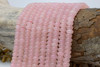 Jade Polished 5x8mm Smooth Rondelle - Dyed Pale Pink