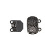 Gunmetal Plated 14x16mm 2 Strand Box Clasp