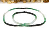 Emerald Polished Banded 3-3.5mm Graduated Faceted Rondelle