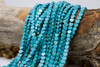 Manmade Polished 6mm Dyed Turquoise Heart