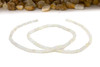 Ethiopian Opal Polished 3-3.7mm Smooth White Graduated Rondelle