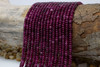 Jade Polished 4x2mm Smooth Rondelle - Dyed Merlot