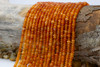 Jade Polished 4x2mm Smooth Rondelle - Dyed Orange Mix