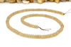 Jade Polished 4x2mm Smooth Rondelle - Dyed Wheat