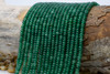 Jade Polished 4x2mm Smooth Rondelle - Dyed Light Emerald