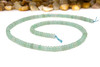 Jade Polished 4x2mm Smooth Rondelle - Dyed Seafoam
