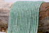 Jade Polished 4x2mm Smooth Rondelle - Dyed Seafoam