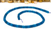 Jade Polished 4x2mm Smooth Rondelle - Dyed Mixed Capri Blue