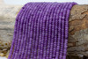 Jade Polished 4x2mm Smooth Rondelle - Dyed Dusty Mauve