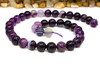 Striped Agate Polished A Grade 10mm Purple Round