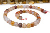 Striped Agate Polished A Grade 8mm Peach Mix Round