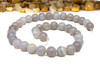 Striped Agate Polished A Grade 10mm Grey Round