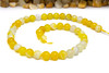 Striped Agate Polished A Grade 8mm Yellow Round