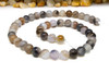 Striped Agate Polished A Grade 8mm Grey Mix Round