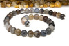 Striped Agate Polished A Grade 10mm Grey Mix Round