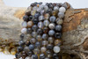 Striped Agate Polished A Grade 10mm Grey Mix Round