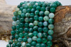 Striped Agate Polished A Grade 10mm Green Mix Round