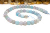 Striped Agate Polished A Grade 8mm Light Aqua Mix Round