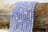 Striped Agate Polished A Grade 6mm Light Blue Mix Round