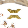 Gold Plated Stainless Steel 6x21mm Angel Wing Bead