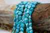 Dyed Turquoise Polished 8-12mm Nugget