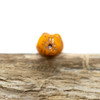 Czech Glass 8x26 Mermaid - Matte Orange with Bronze Wash