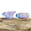 Czech Glass 18x10mm Bird Beads - Purple, Blue with Gold Finish - 20 Pieces