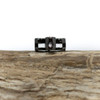 Gunmetal Plated Micro Pave 9x11mm Cross Bead