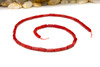 Red Coral Polished 3x8mm Tube