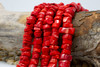 Red Coral Polished Approx. 12-15mm Heishi Nugget
