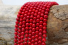 Red Coral Polished 6mm Round