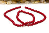 Jade Dyed Opaque Red Polished 4mm Round