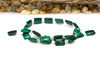 Malachite Polished 14x10mm Rectangle Pillow