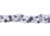 Mix of Amethyst, Rose Quartz, and Aquamarine Matte 8mm Round
