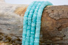 Amazonite Polished 7-8mm Faceted Heishi