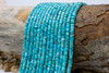 American Natural Turquoise Polished 2x4mm Wheel