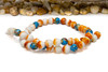 Turquoise, Spiny Oyster Reconstructed Polished 9mm Round