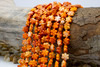 Spiny Oyster Polished 9mm Orange Flower