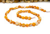 Spiny Oyster Polished 8mm Orange Puffy Coin
